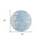 Homeroots 8' Sky Blue And Denim Blue Round Abstract Washable Indoor Outdoor Area Rug 582436 - alternate 6