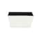 Homeroots 8in Silver Recycled Plastic Indoor Outdoor Rectangular Planter Box 488291 - alternate 1
