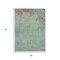 Homeroots 3' X 5' Pale Aqua And Taupe Abstract Washable Indoor Outdoor Area Rug 618454 - alternate 8