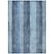 Homeroots 5' X 8' Blue And Gray Striped Washable Indoor Outdoor Area Rug 617837 - alternate 5