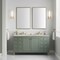 James Martin Vanities Chicago 60" Dbl Vanity, Smokey Celadon, w/ 3 CM Siberian Silestone Top w/FreePower Wireless Charger 503-V60D-SC-FSFR - alternate 6