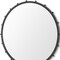 Homeroots 44" Black Round Metal Framed Accent Mirror 607269 - alternate 3