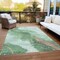 Homeroots 3' X 5' Green And Taupe Abstract Washable Indoor Outdoor Area Rug 611369 - alternate 5