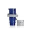 Leviton Pin & Sleeve Plug, 30/32 A, 250V AC, Three Phase, 3 Pole, IEC Grounding, Blue, NEMA 3R, 4X, 6P, 12 430P9WLEV - alternate 5