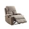 Homeroots 32" Gray Linen Recliner 286183 - alternate 1