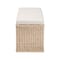 Bali & Pari Barid Braided Natural Rattan Storage Bench, 45" Rectangle 259-14272-ZORO - alternate 7