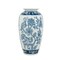 Homeroots 15" Light Blue And White Floral Porcelain Urn Vase 565448 - alternate 1