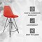 Leisuremod Cresco Acrylic Barstool - Modern ABS Plastic Counter Stool with Steel Legs & Footrest, 2PK CRBL-30TR2 - alternate 8
