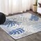 Jonathan Y Tropics Palm Leaves Gray/Blue 5 ft Square Indoor/Outdoor Area Rug AMC100A-5SQ - alternate 1