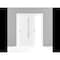 Sartodoors Sliding Closet Bypass Doors 36 x 80in, Planum 0660 Painted White W/ Frosted Glass, Sturdy Rails PLANUM0660DBD-BEM-36 - alternate 8