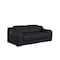 Homeroots 76in Black and Silver Italian Leather Power Reclining Loveseat 633751 - alternate 8