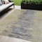 Homeroots 5' X 8' Pewter Silver And Gray Abstract Washable Indoor Outdoor Area Rug 582405 - alternate 1