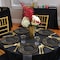 Smarty Had A Party Black w/Gold Vintage Rim Round Plastic Dinnerware Set (120 Dinner Plates + 120 Salad Plates), 240PK 860BGVP-CASE - alternate 7