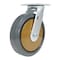 Vestil Rubber Swivel Caster 8 In. Diameter x 2 In. Width 881 Lb. Capacity Dark Gray/Gold CST-KSM-8X2MR-S - alternate 1