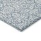 Homeroots 5' X 8' Denim Blue And Ivory Damask Washable Indoor Outdoor Area Rug 595134 - alternate 5