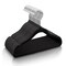 Elama Home 50 Piece Kids Non-Slip Velvet Cloths Hangers with Notched Shoulders in Black 750124334M - alternate 8
