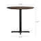 Flash Furniture 31.25" Round Tabletop, Seamless Surface Technology, Dark Brown with 22x22 Black Table Height X-Base ST-RD31-WBR-T2222-GG - alternate 7
