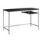 Homeroots 48" Dark Brown and Silver Computer Desk 333490 - alternate 1