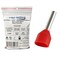 Kable Kontrol Twin Wire Ferrules, Nylon Insulated, 2 x 18 AWG, Pin Size 10 mm, Red, 500 Pcs, 500PK WFT-18-RD-500 - alternate 1