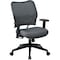 Office Star Desk Chair Desk Chair, Adjustable Arms, 18.56" to 22-3/4" Height, Fabric, Gray 13-V44N1WA - alternate 1