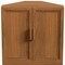 Homeroots 31in Walnut Wood Corner Accent Cabinet 693401 - alternate 2