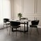 Manhattan Comfort Slate Contemporary Modern Vegan Leather Metal Armchair in Black - Set of 2 DC1531-2 - alternate 2