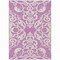 Homeroots 8' X 10' Blush And Ivory Damask Washable Indoor Outdoor Area Rug 614416 - alternate 7