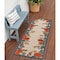 Homeroots 6' Ivory Blue And Orange Floral Indoor Outdoor Runner Rug 548035 - alternate 7