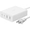 Belkin 108W 4-Port GaN Charger - 2xUSB-A, 2xUSB-C (108W Total) - 2m/6.6ft Power Cord - White WCH010DQWH - alternate 1