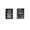 Homeroots Set Of Two Black and White Flowers in Bloom White Framed Print Wall Art, 2PK 407966 - alternate 1