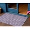 Homeroots 3' X 5' Purple And Ivory Geometric Washable Indoor Outdoor Area Rug 596057 - alternate 1