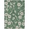 Homeroots 9' X 12' Sage And Ivory Floral Washable Indoor Outdoor Area Rug 600052 - alternate 4