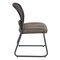 Office Star Products ProGrid Titanium & Black Visitors Chair, Sled Base, Dillon Grey 86725R-R103 - alternate 5