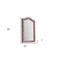 Homeroots 30" Pink Abstract Wood Framed Mounted Dresser Mirror 486461 - alternate 4