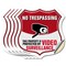Signmission No Trespassing Shield Sign This Property, 4 inch X 4 inch, Vinyl Decal, 5PK SHI-D-5PACK-4-410 - alternate 1