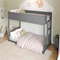 Flash Furniture Dallas Bunk Bed Twin Over Twin, Convertible Solid Wood Bunk Bed Frame w/Ladder, Gray MG-0900-30-TTB-GY-GG - alternate 1