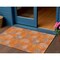 Homeroots 3' X 5' Orange Silver And Peach Polka Dot Washable Indoor Outdoor Area Rug 614683 - alternate 1