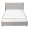 Homeroots Gray Tufted Linen Upholstered Queen Bed Frame With Drawers 490199 - alternate 1