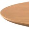 Homeroots 86" Natural Solid Wood Pedestal Base Oval Dining Table 720704 - alternate 4
