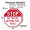 Signmission Stop No Trucks Beyond This Point, 10 inch X 10 inch, Plastic Sign, 2PK OC-P-2PACK-10-313 - alternate 4