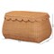 Bali & Pari Ayleen Natural Rattan Basket with Scalloped Lid - Handwoven Wicker Storage Box, Home Decor, Large 267-14597-ZORO - alternate 7