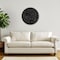 Homeroots Into the Abyss II 32" X 32" Black Geometric Wood Circle Hanging Dimensional Sculpture 608658 - alternate 4