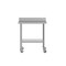 Flash Furniture Reese 30in. x 36in. Work Table, SS Top Shelf, 4in. Backsplash, Adjustable Undershelf, 4 Casters NH-WT-3036-GG-B4-CAS-GG - alternate 5