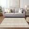 Homeroots 5' X 8' Ivory Beige And Tan Plaid Washable Indoor Outdoor Area Rug 613970 - alternate 8