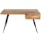 Homeroots 54" Brown And Black Mango Wood Writing Desk 389438 - alternate 7