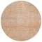 Homeroots 8' Salmon And Terra Cotta Round Damask Washable Indoor Outdoor Area Rug 603367 - alternate 6
