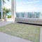Homeroots 3' X 5' Sage Green And Brown Oriental Washable Indoor Outdoor Area Rug 603881 - alternate 7