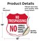 Signmission No Trespassing Shield Sign No Animals Ve, 18 Inch X 18 Inch, Vinyl Decal SHI-D-18-413 - alternate 5