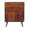 Homeroots 38in Chestnut Solid Wood Accent Cabinet With Two Doors And Two Drawers 654270 - alternate 1