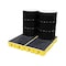 Enpac Spill Deck, 41 gal Spill Capacity, 4 Drums, 4,000 lb Load Capacity, High Density Polyethylene 5116-YE - alternate 4
